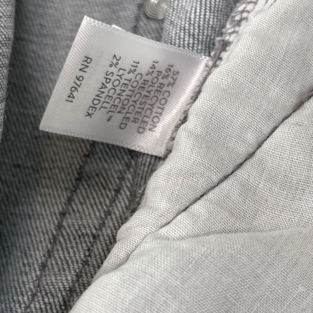 J. Jill Denim Authentic Fit Slim Ankle Grey Jeans Womens Size 12 Stretch - Picture 12 of 12